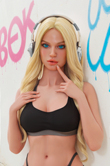 Silicone head TPE body 166 cm AIBEI blonde sex doll