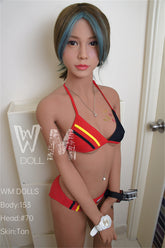 Poupée d'amour japonaise en TPE de 153 cm avec bonnet B