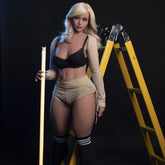 160CM E cup TPE sex doll silver hair American sex doll Amelie