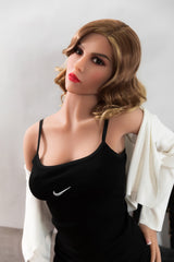 166cm blonde short hair skinny TPE sex doll #24 Fire Doll