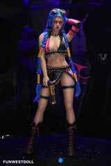 Assos 159cm A-cup sex doll Blue Hair TPE Small Breasts sex doll