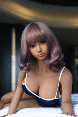 158CM F Cup Cos Doll 26KG Purple Wig Sex Doll