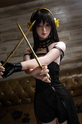 Poupée sexuelle TPE au corps mince de 158 cm, belle fille asiatique