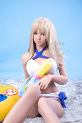 166cm C Cup White Wig Young Sex Doll Cynthia TPE doll