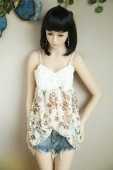 157cm schwarze kurze Haare Feuerpuppe junge echte Puppe