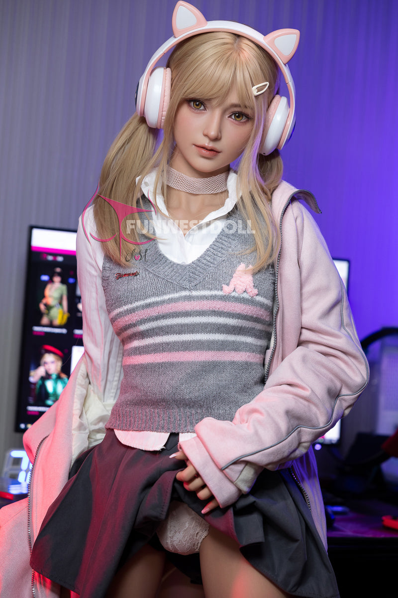 159 cm small breasts A cup sex doll e-sports girl Alice