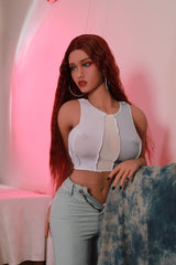 165 cm E-Cup coral Ultra real sex doll redhead beauty Kimberley