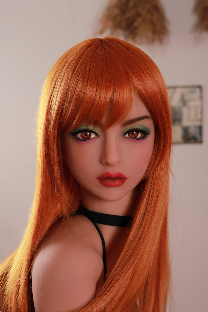 Yellow Wig Cosdoll 158cm TPE Lifelike Sex Doll Valentina