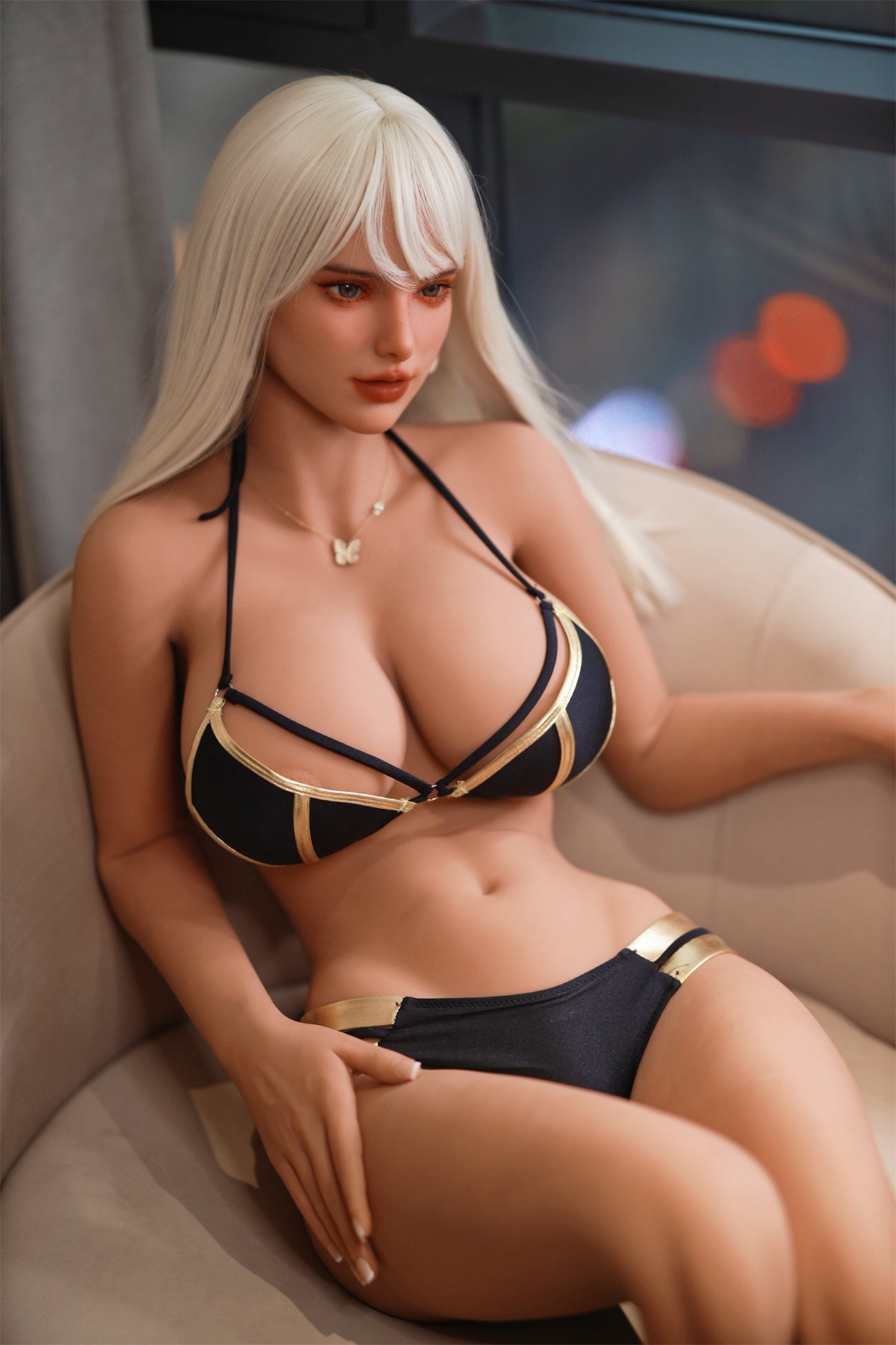 Poupée sexuelle réaliste Hedi 166 cm E Cup Fire Doll TPE