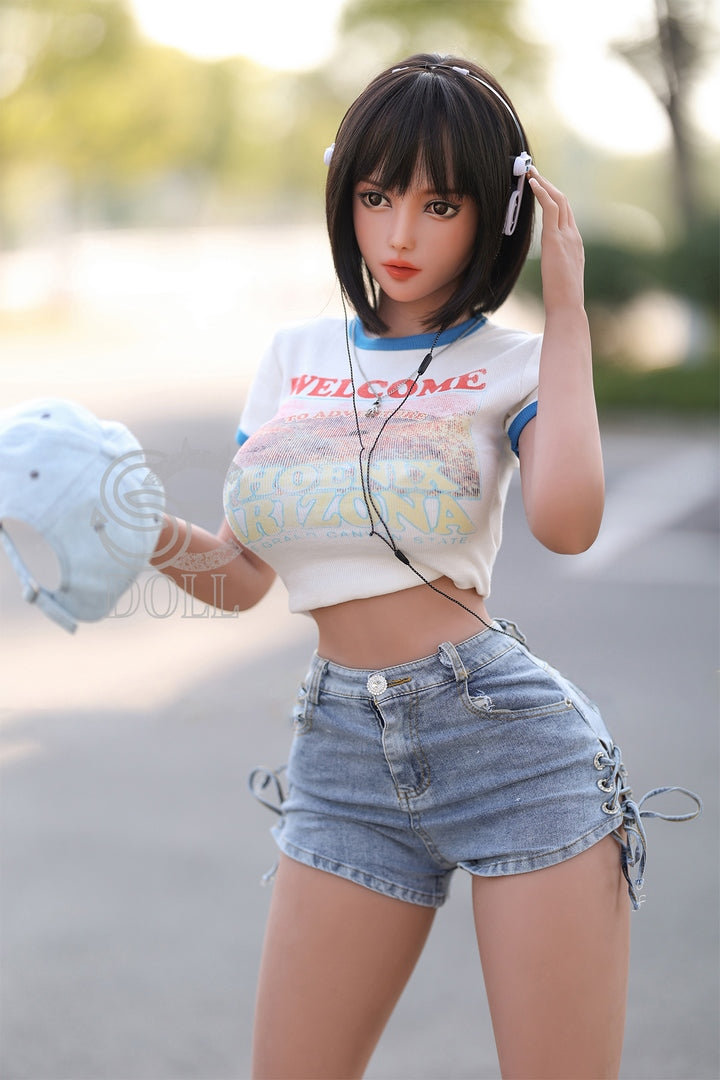 161 cm F-Cup SE Doll short hair exquisite face love doll with big breasts